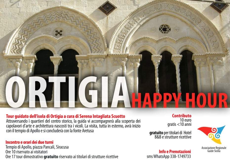 ORTIGIA HAPPY HOUR e TOUR ALTERNATIVO ALLA NEAPOLIS