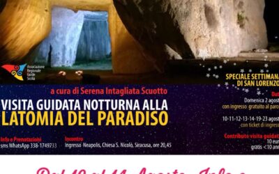 Siracusa. Lusinghiero successo per le visite guidate serali al Parco della Neapolis
